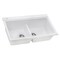 Ruvati 34" Topmount Workstation Ledge Granite Composite Kitchen Sink, Wht RVG1350WH - alternate 4
